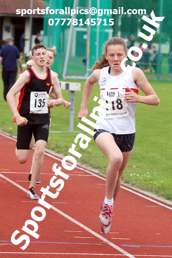 800 metres 12, NECAA Open Meeting, Morpeth, Sunday, March 23rd. David T. Hewitson/Sports for All Pics